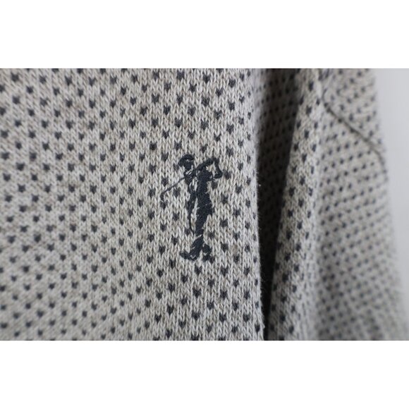 Vintage 90s Streetwear Mens 2XL XXL Polka Dot Golf Knit Crewneck Sweater USA - Picture 4 of 10